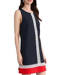 Jones New York Petite Sleeveless Round Neck Short Dress
