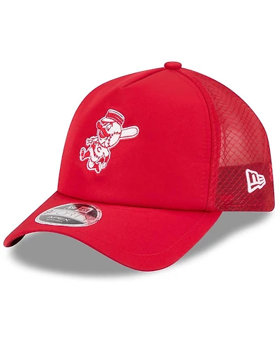 New Era Men's Red Cincinnati Reds 2026 Batting Practice Alternate Apex 9FORTY Adjustable Hat