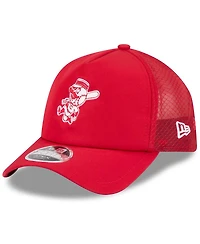 New Era Men's Red Cincinnati Reds 2026 Batting Practice Alternate Apex 9FORTY Adjustable Hat