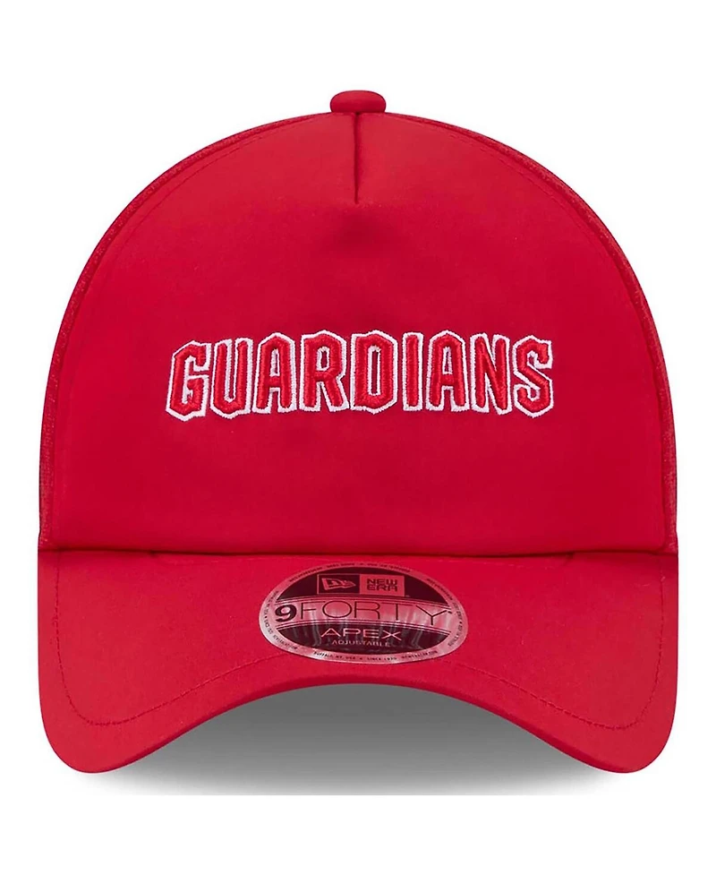 New Era Men's Red Cleveland Guardians 2026 Batting Practice Alternate Apex 9FORTY Adjustable Hat