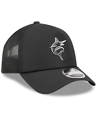 New Era Men's Black Miami Marlins 2026 Batting Practice Alternate Apex 9FORTY Adjustable Hat