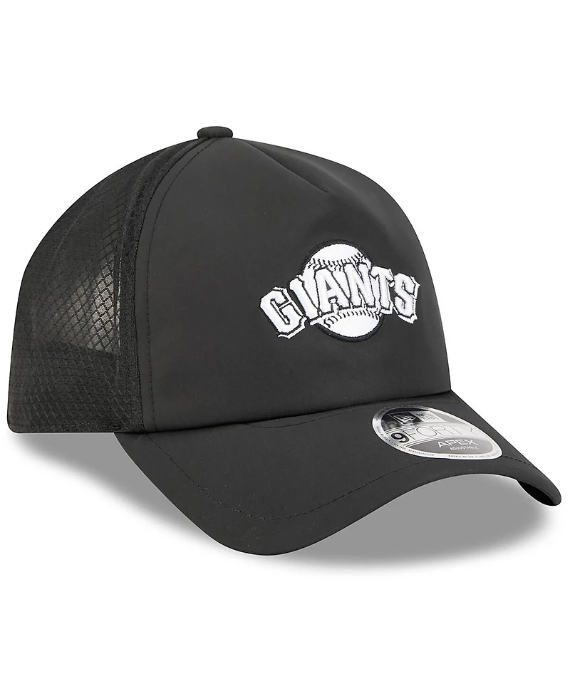 New Era Men's Black San Francisco Giants 2026 Batting Practice Alternate Apex 9FORTY Adjustable Hat