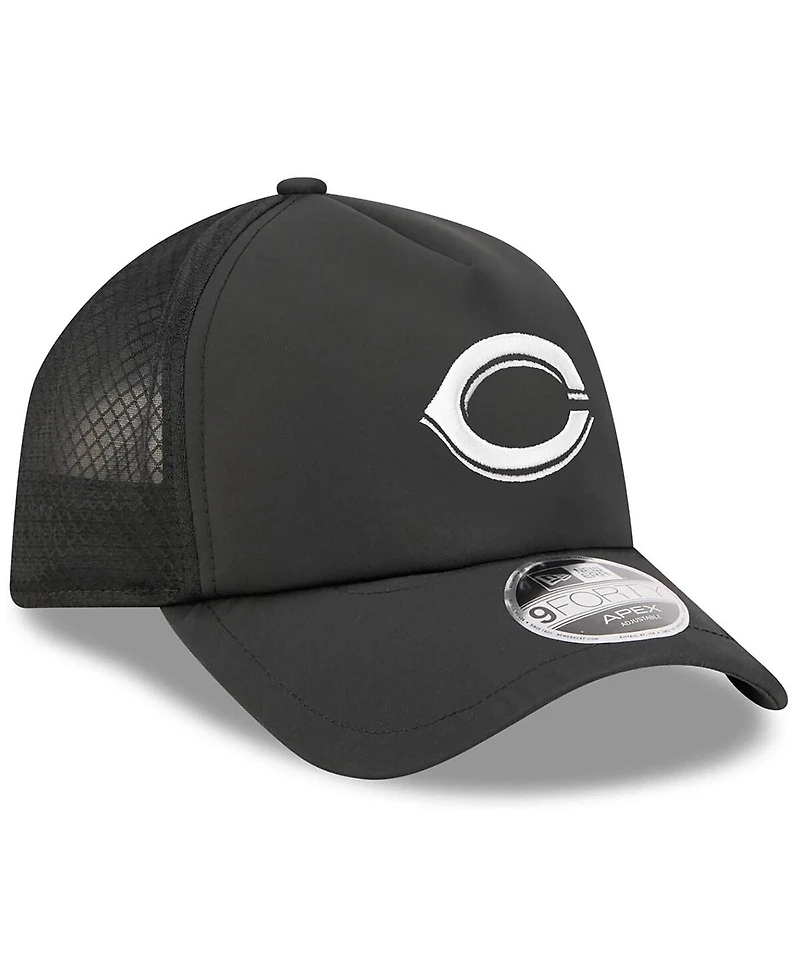New Era Men's Cincinnati Reds 2026 Batting Practice Apex 9FORTY Adjustable Trucker Hat