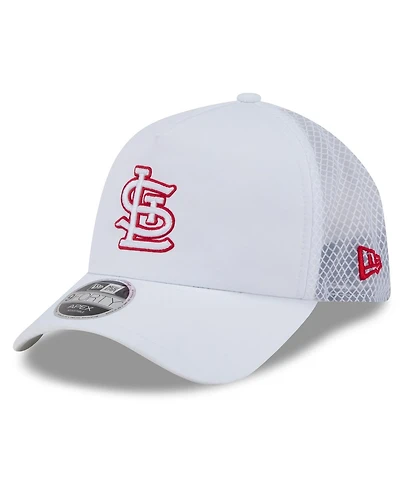 New Era Men's White St. Louis Cardinals 2026 Batting Practice Apex 9FORTY Adjustable Trucker Hat