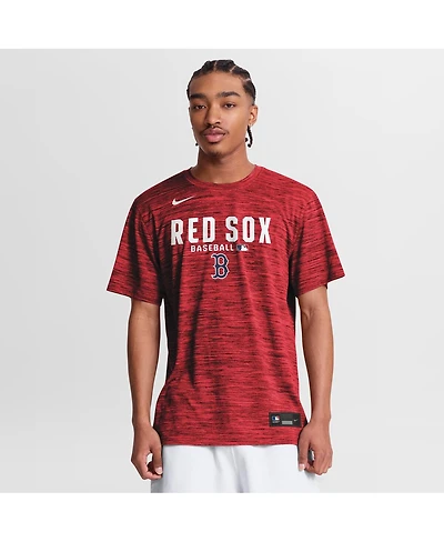 Nike Men's Red Boston Sox Authentic Collection Velocity Dri-fit T-Shirt