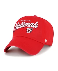 '47 Brand Women's Red Washington Nationals Ariana Clean Up Adjustable Hat