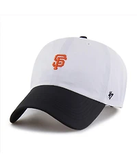 '47 Brand Men's White/Black San Francisco Giants Vista Mini Clean Up brrr° Adjustable Hat