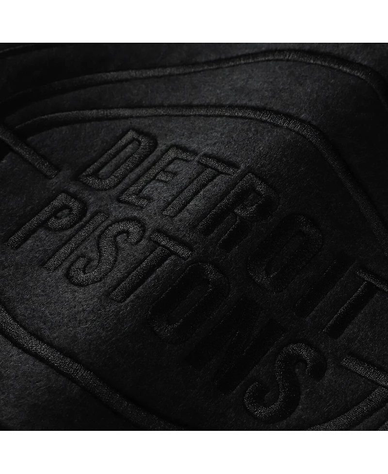 Mitchell & Ness Women's Black Detroit Pistons Phantom Cropped T-Shirt