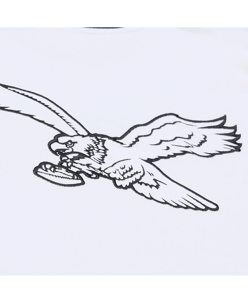 Mitchell & Ness Men's White Philadelphia Eagles Arctic Fleece Sweatshirt