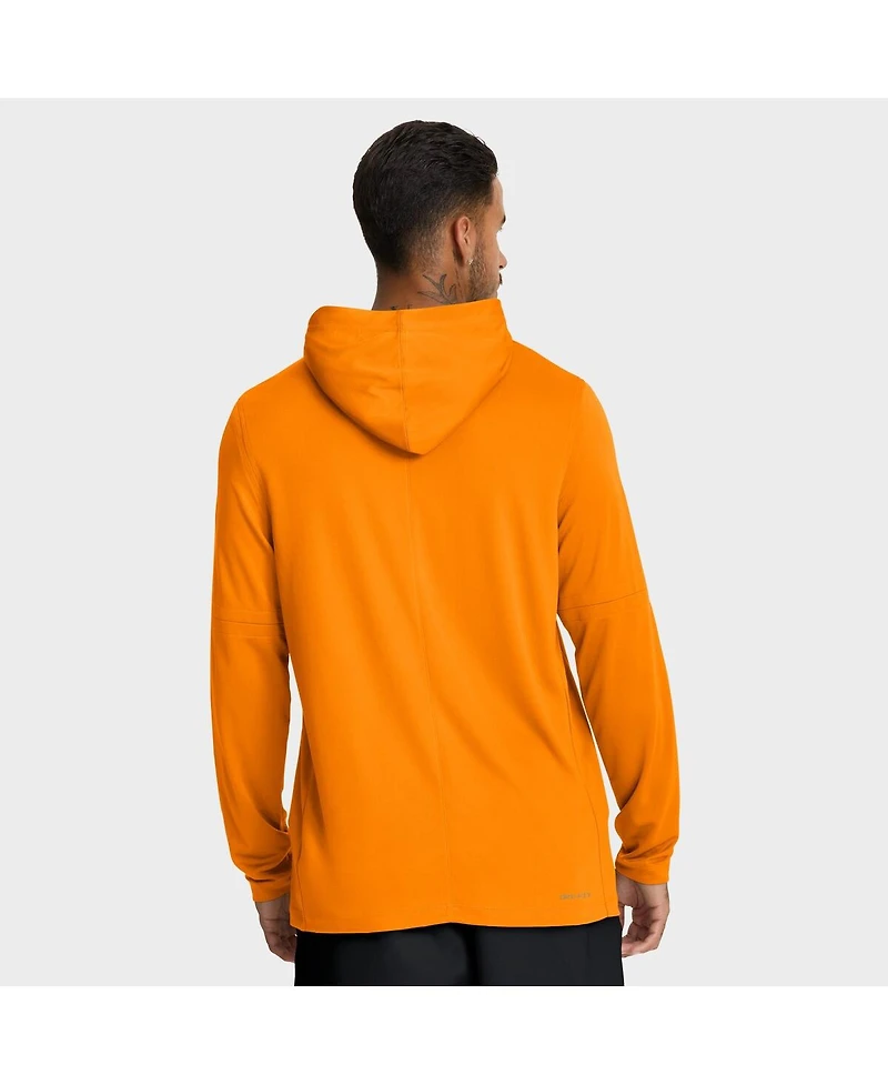 Nike Men's Tennessee Orange Volunteers Dugout Dri-fit Long Sleeve Hooded T-Shirt