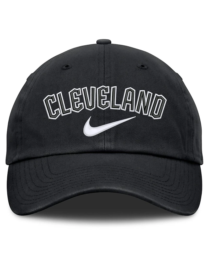 Nike Men's Black Cleveland Guardians Primetime Club Adjustable Hat