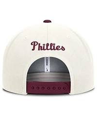 Nike Men's Cream/Burgundy Philadelphia Phillies Cooperstown Pro Dri-fit Snapback Hat