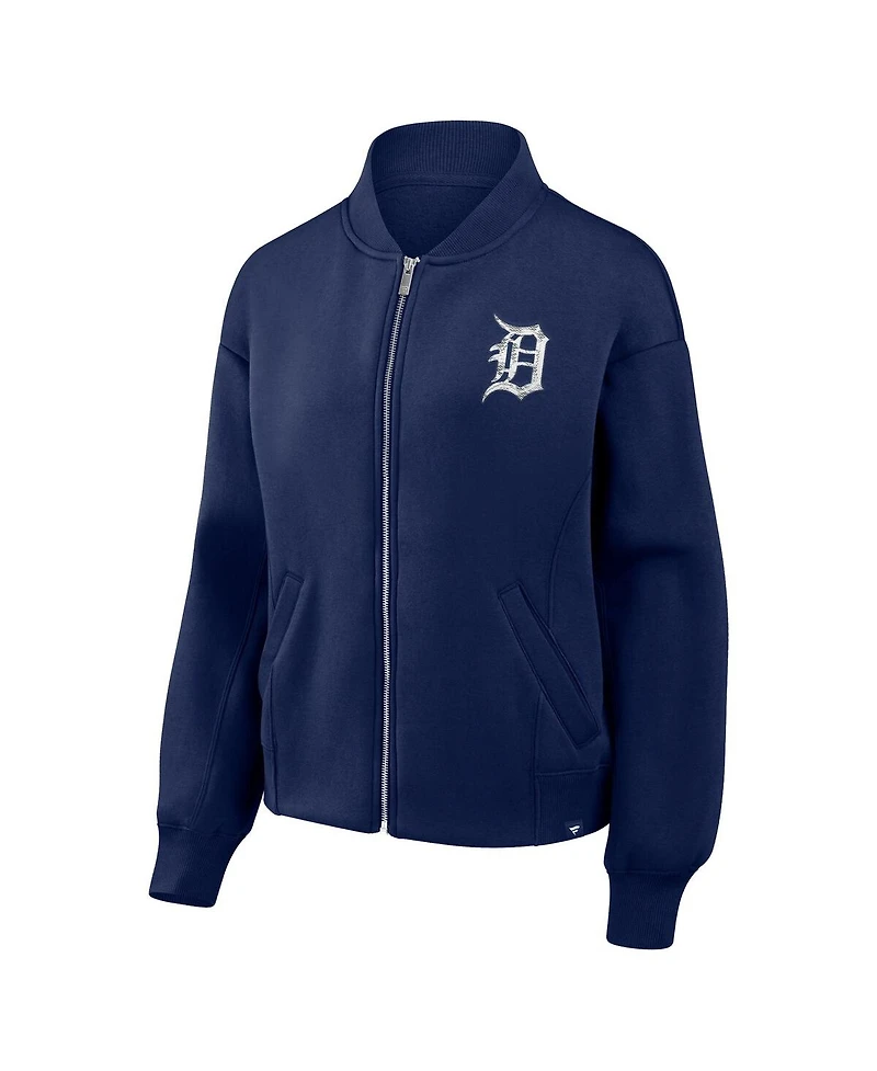 Fanatics Women's Navy Detroit Tigers Oversized Rage Against Full-Zip Jacket