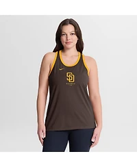 Nike Women's Brown San Diego Padres Tri-Blend Dri-fit Racerback Tank Top
