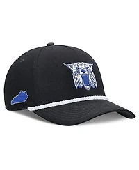 Nike Men's and Women's Black Kentucky Wildcats 2026 Basketball Refresh 5-Panel Rope Rise Hat