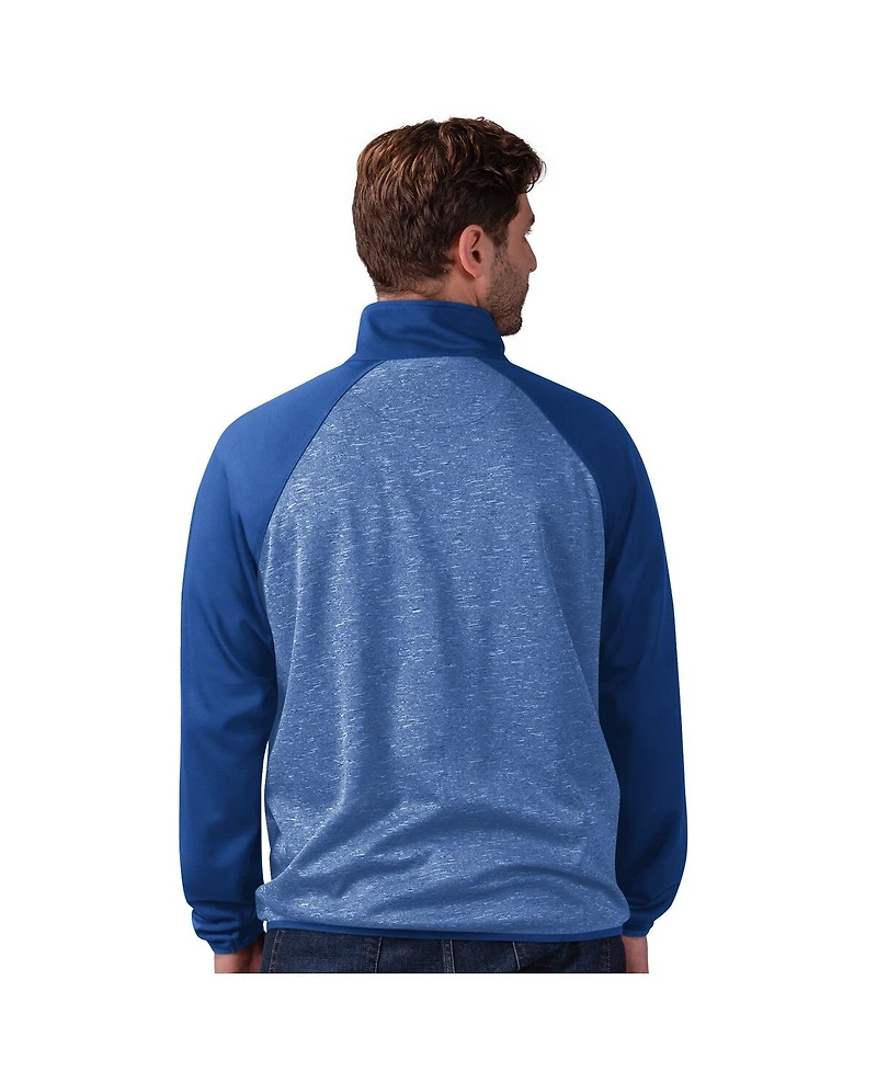 G-iii Sports by Carl Banks Men's G-iii Royal Texas Rangers Runners Raglan Full-Zip Track Jacket