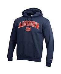 Champion Men's Navy Auburn Tigers Arched Logo Fleece Pullover Hoodie