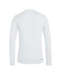 Adidas Men's White Kansas Jayhawks Legacy On Lock Pregame Long Sleeve T-Shirt