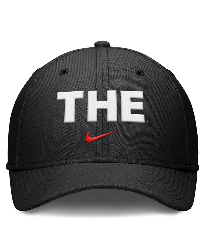 Nike Men's Black Ohio State Buckeyes Rise The Dri-fit Flex Hat