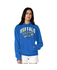 G-iii 4Her by Carl Banks Women's Royal Buffalo Sabres Filigree Logo Pullover Hoodie