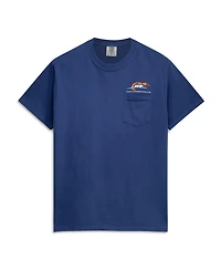 Jr Motorsports Official Team Apparel Men's Navy Stock Car Racing Pocket Heavyweight T-Shirt