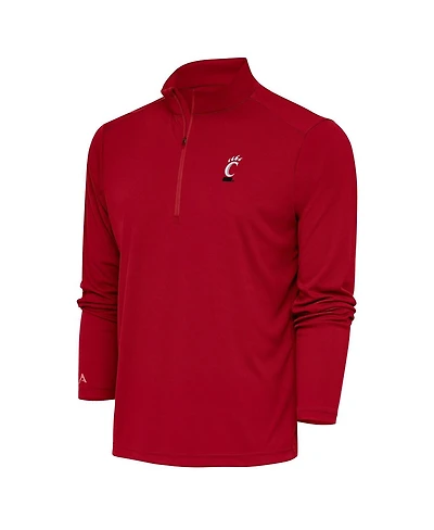 Antigua Men's Red Cincinnati Bearcats Tribute Quarter-Zip
