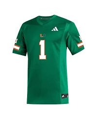 Adidas Men's 1 Green Miami Hurricanes Replica Football Jersey