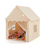 Hongge Kids Playhouse Tent with Star Lights and Mat