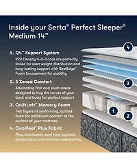Serta Perfect Sleeper Cascade Range 14" Medium Tight Top Mattress, California King