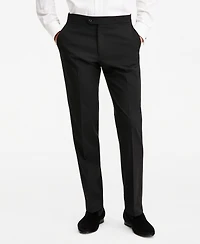 Tommy Hilfiger Men's Modern-Fit Flex Stretch Black Tuxedo Pants
