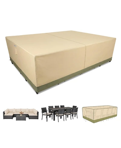Aoodor Heavy Duty Outdoor Furniture Set Cover