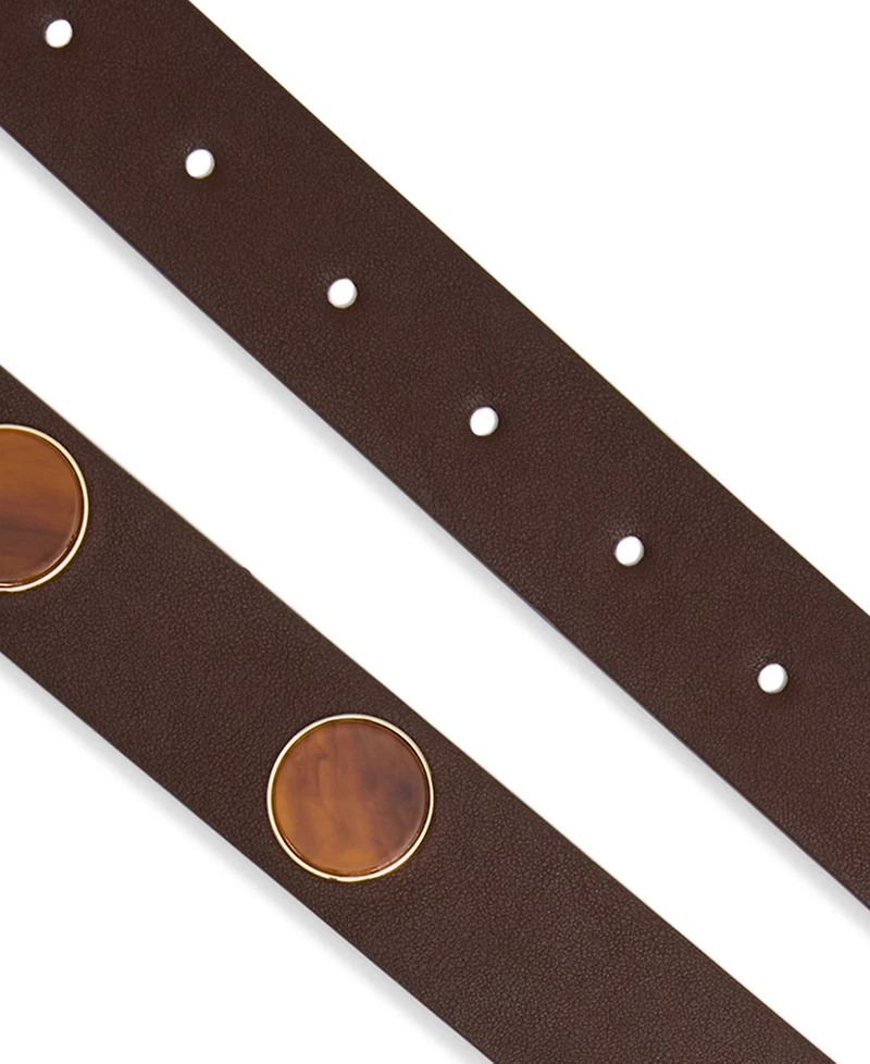 Steve Madden Polyurethane Resin Stud Belt