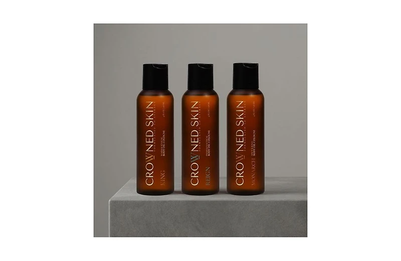 Crowned Skin King, Reign, and Monarch Body Oil Set