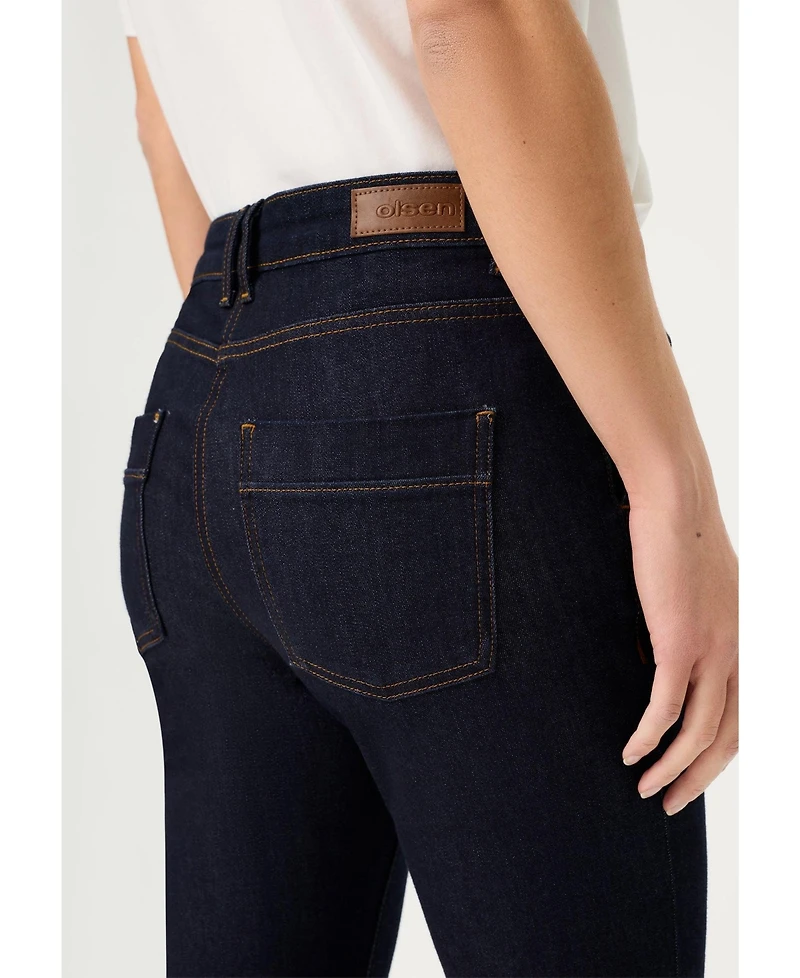 Olsen Women's Dark Denim Bootcut Jean