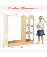 Sugift Kids Dress Up Storage with Mirror