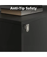 gaomon Narrow Bookcase with Drawer, 71" Tall, 3-Tier Shelves and Door, Wooden Storage Cabinet for Living Room, Office, Bedroom