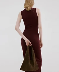 Mango Women's Knit Midi Dress