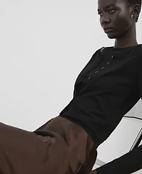 Mango Women's Combined Knitted Sweater