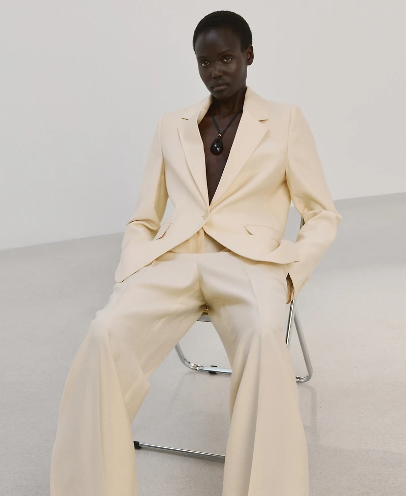 Mango Women's Low-Rise Lyocell Pants