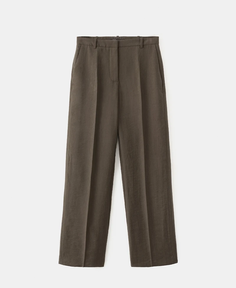 Mango Women's Mid-Rise Lyocell Pants