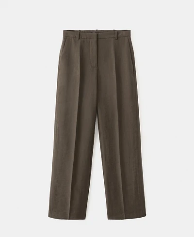 Mango Women's Mid-Rise Lyocell Pants