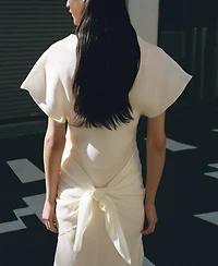 Mango Women's Matching Scarf Lyocell Dress