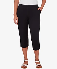 Ruby Rd. Petite Elastic Waist French Terry Capri