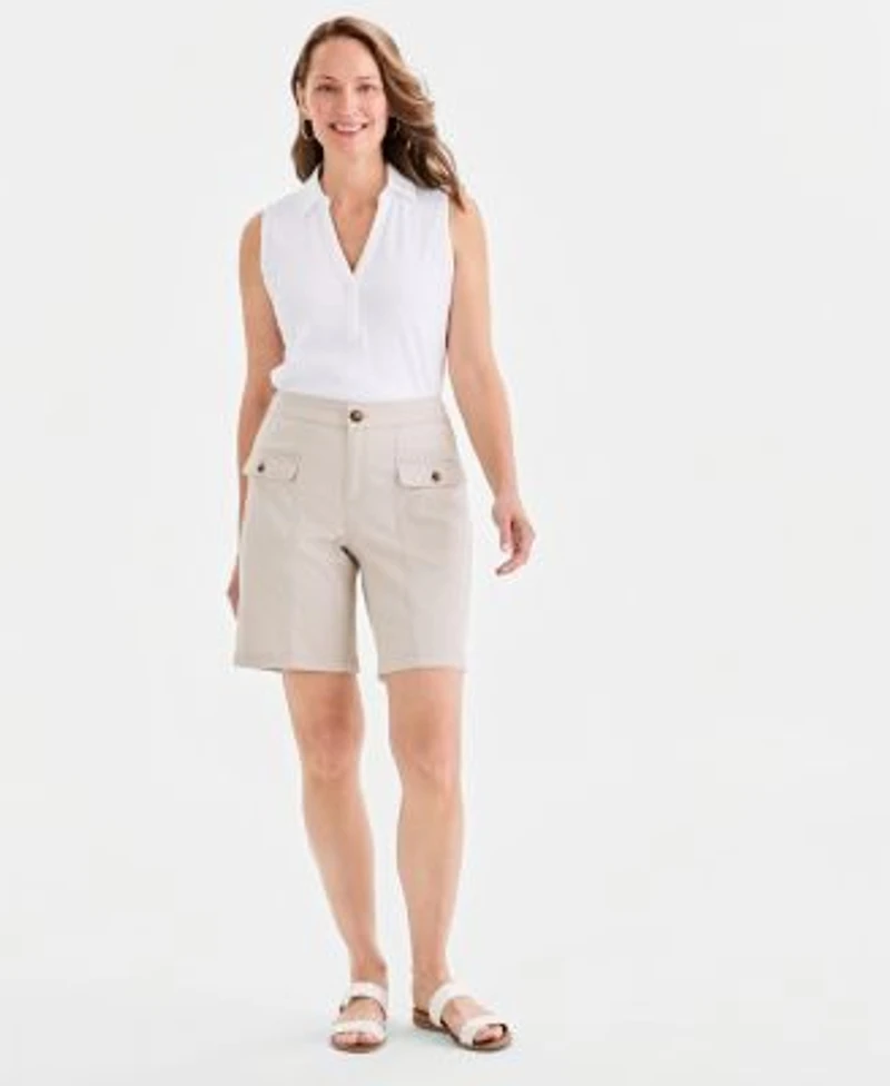 Style Co Womens High Rise Bermuda Shorts Macys Exclusive