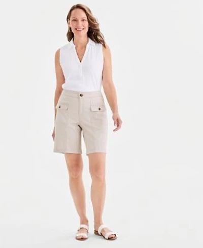 Style Co Womens High Rise Bermuda Shorts Macys Exclusive