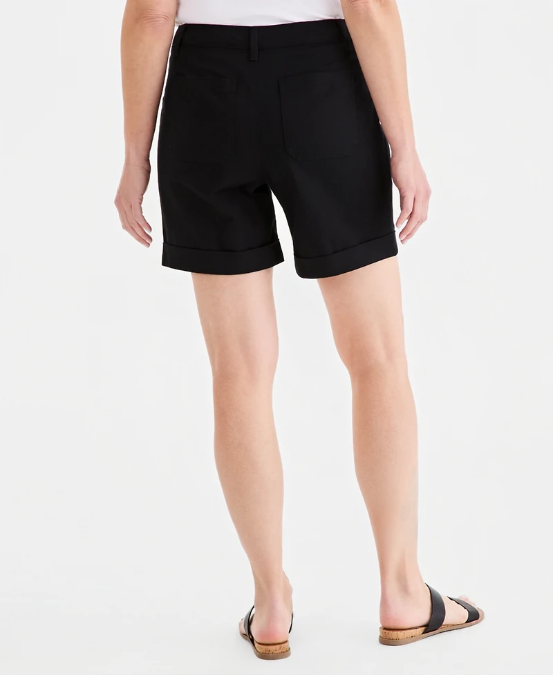 Style & Co Women's Cuffed Utility Shorts, Macy's Exclusive