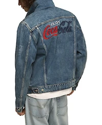 Lucky Brand Men's Coca Cola Denim Trucker Jacket