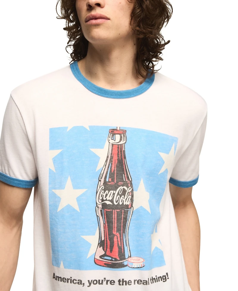 Lucky Brand Men's Coke Bottle Crewneck T-Shirt