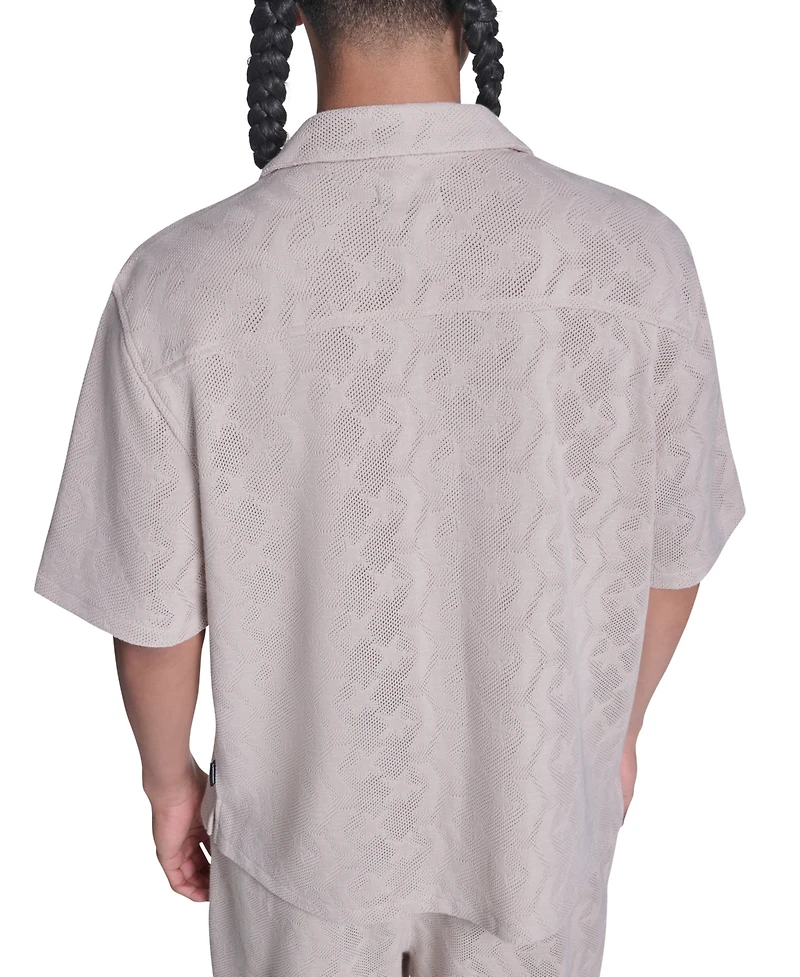 Converse Men's Regular-Fit Short-Sleeve Collared Shirt