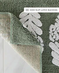 ienjoy Home Floral Cotton Bath Mat, 24" x 17"
